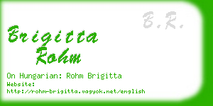 brigitta rohm business card